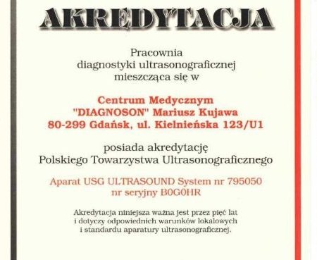 Akredytacja USG Diagnoson